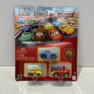 NEW Disney Pixar Cars 3-Pack Mini Racers Race and Rescue Mater Sally Luigi